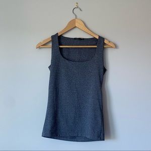 Zara Dark Gray Stretch Top